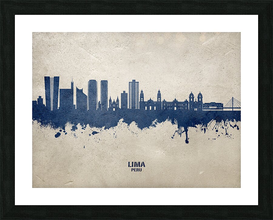 Lima Peru Skyline Picture Frame print