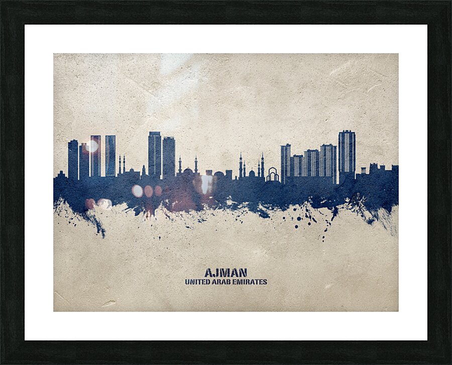 Ajman Skyline Picture Frame print