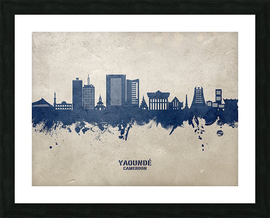 Yaounde Cameroon Skyline Picture Frame print