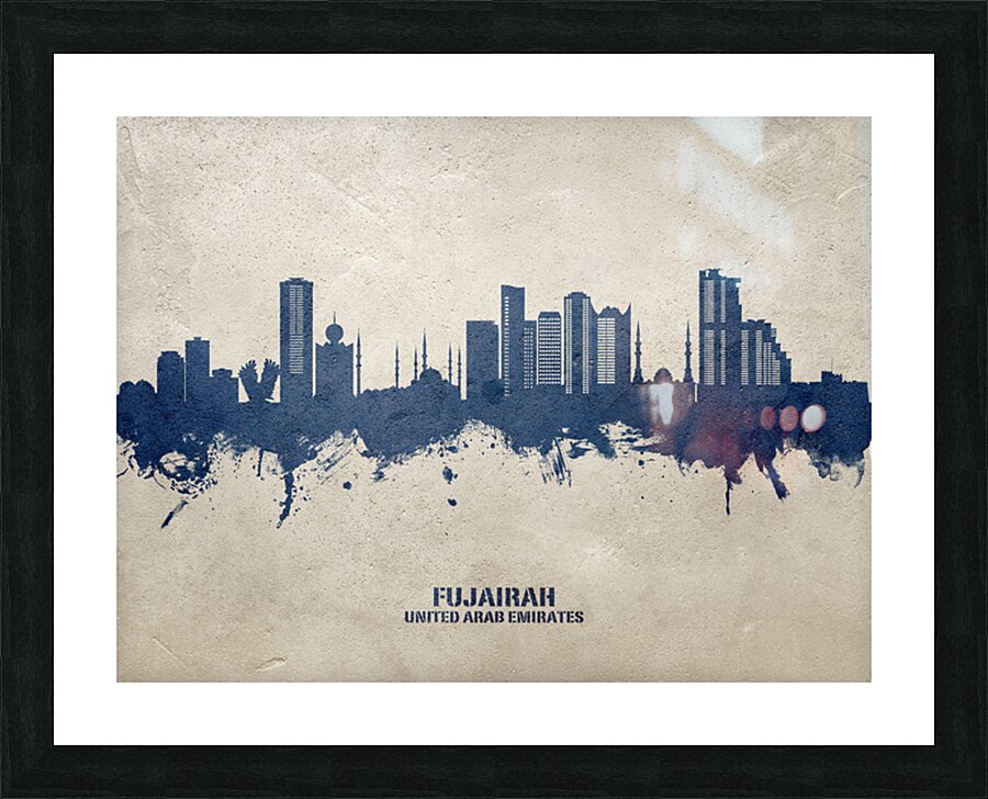 Fujairah Skyline Picture Frame print