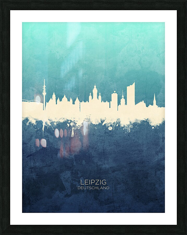Leipzig Germany Skyline Picture Frame print