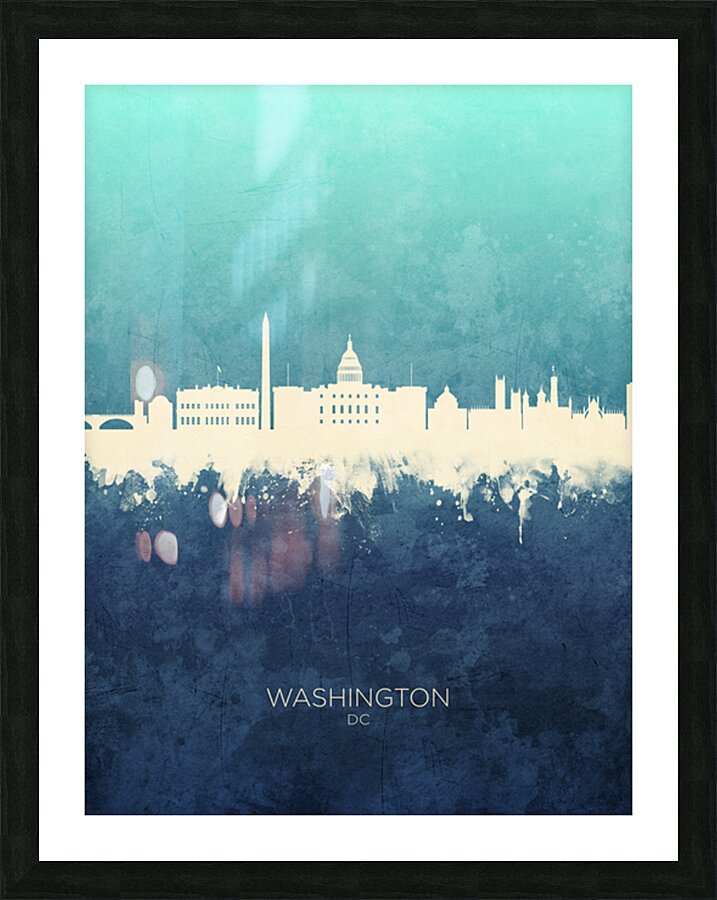 Washington DC Skyline Picture Frame print