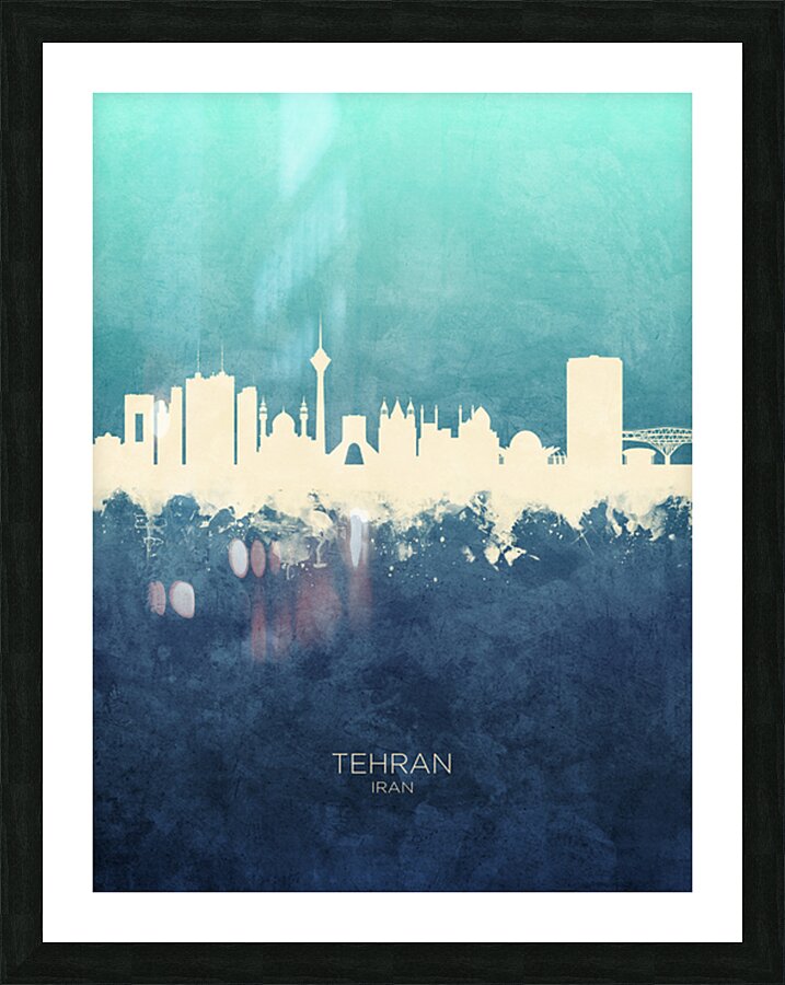 Tehran Iran Skyline Picture Frame print