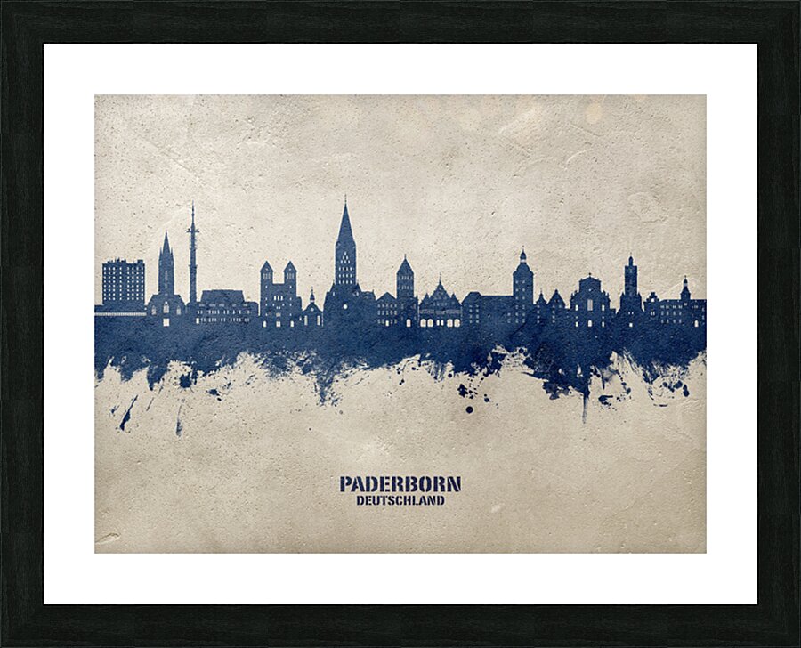 Paderborn Germany Skyline Picture Frame print