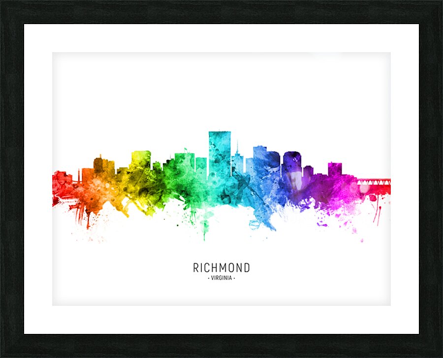 Richmond Virginia Skyline Picture Frame print