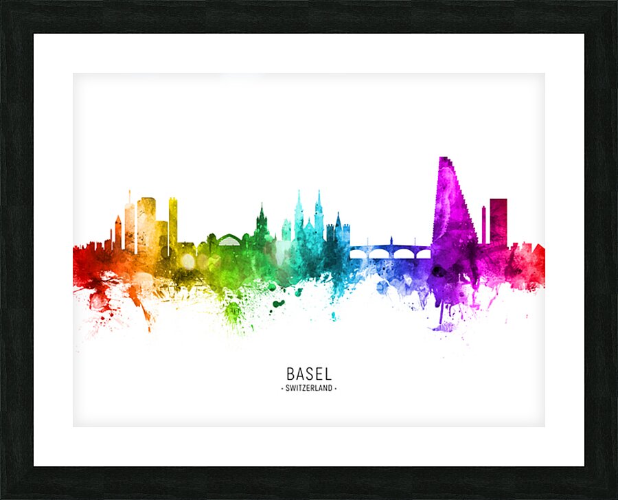 Basel Switzerland Skyline Picture Frame print