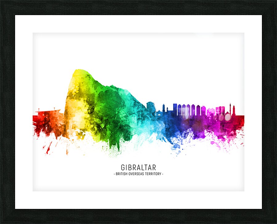 Gibraltar Skyline Picture Frame print