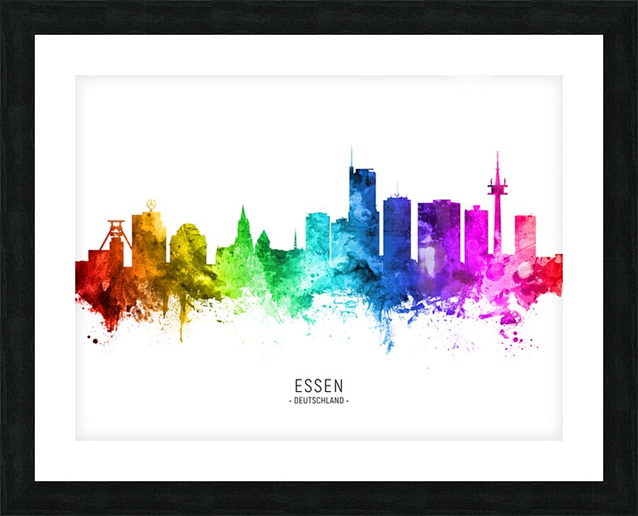 Essen Germany Skyline Picture Frame print