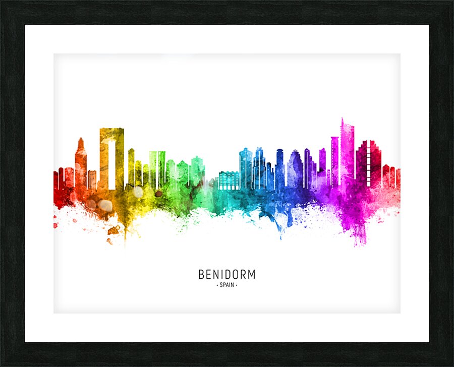 Benidorm Spain Skyline Picture Frame print