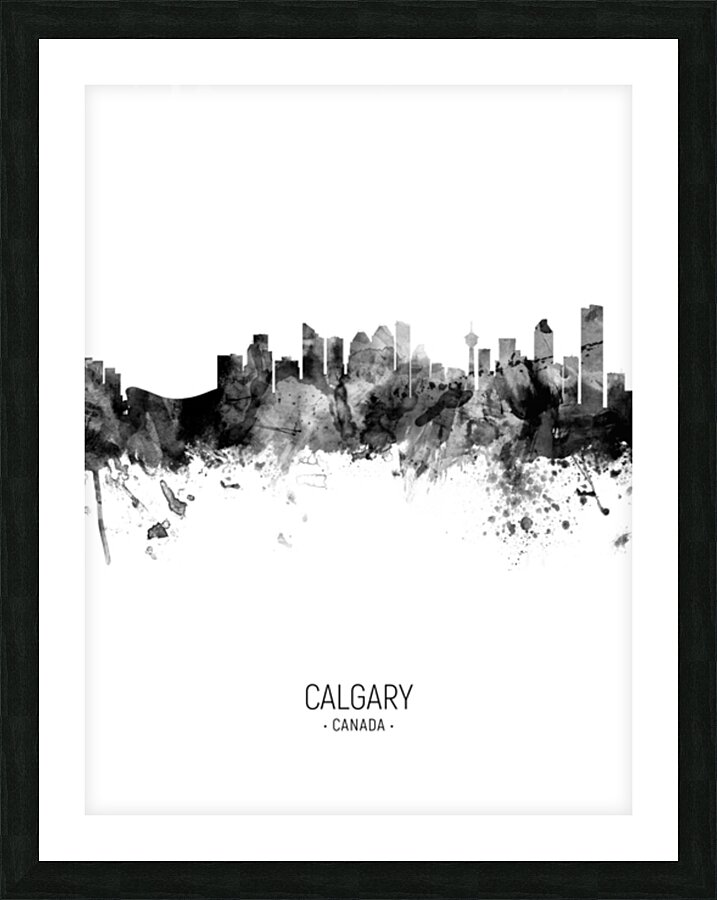 Calgary Canada Skyline Picture Frame print
