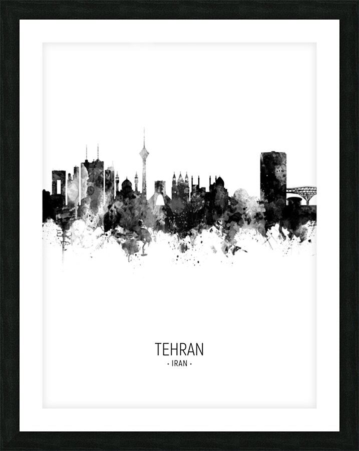 Tehran Iran Skyline Picture Frame print