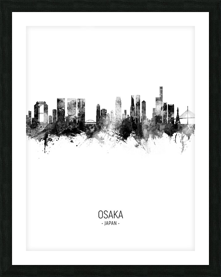 Osaka Japan Skyline Picture Frame print