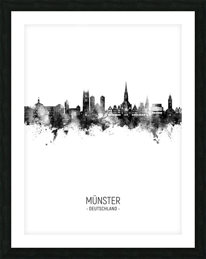 Munster Germany Skyline Picture Frame print