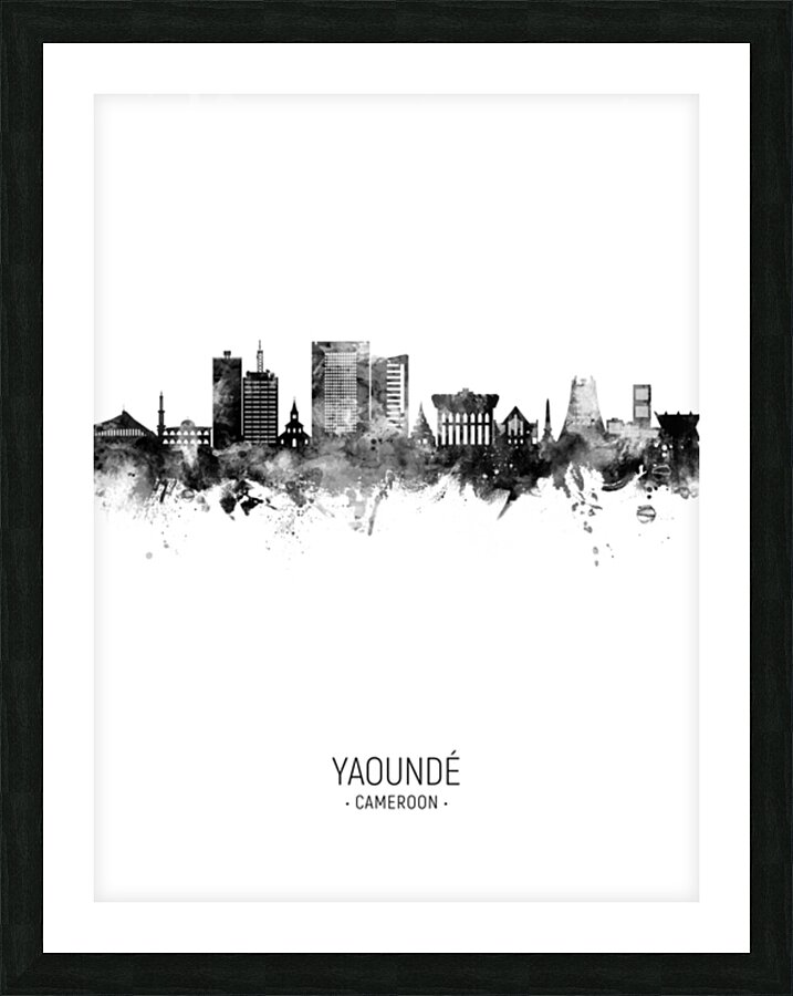 Yaounde Cameroon Skyline Picture Frame print