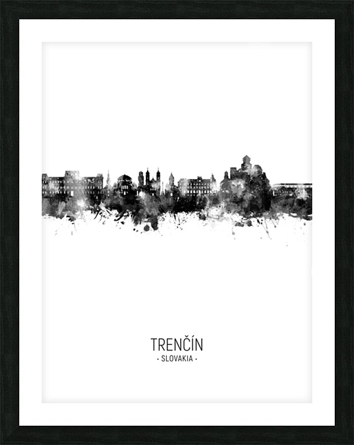 Trencin Slovakia Skyline Picture Frame print