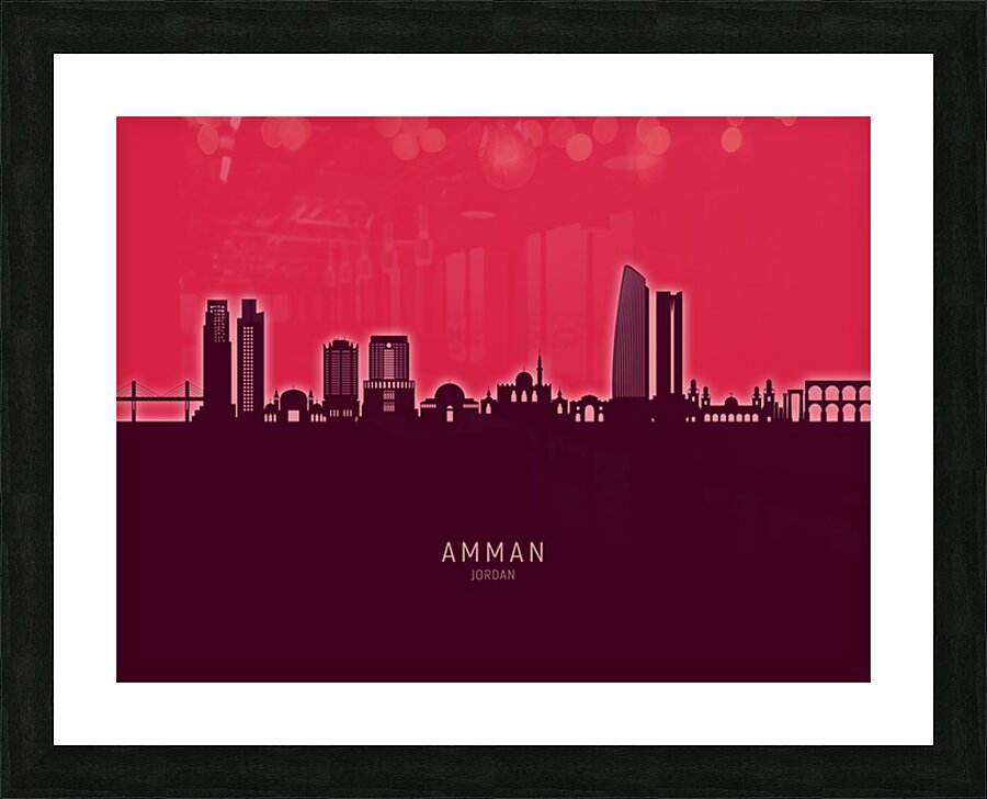 Amman Skyline Picture Frame print