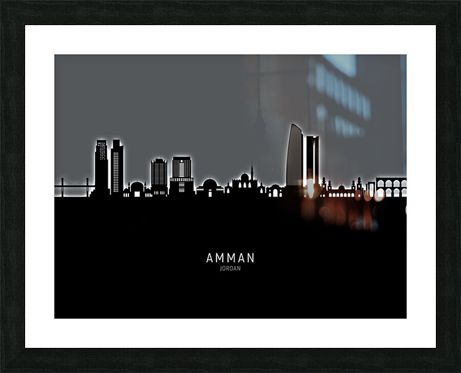 Amman Skyline Picture Frame print