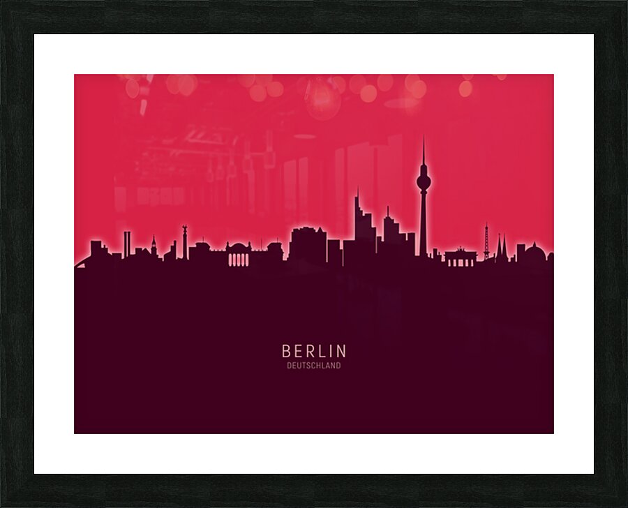 Berlin Germany Skyline Picture Frame print