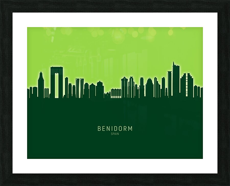 Benidorm Spain Skyline Picture Frame print