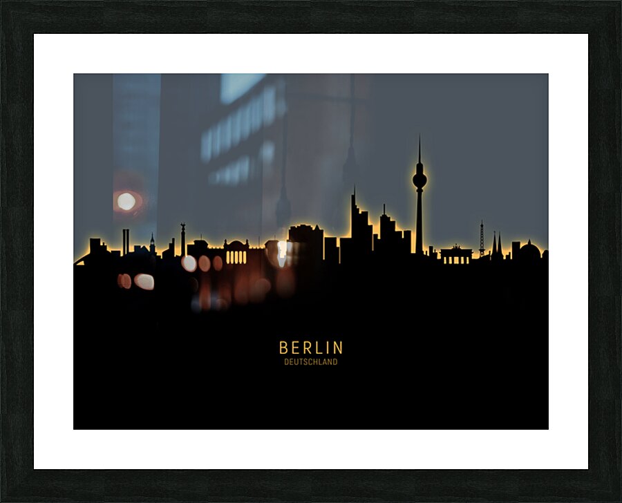 Berlin Germany Skyline Picture Frame print