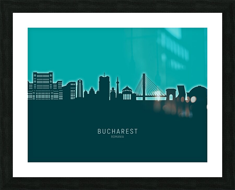 Bucharest Romania Skyline Picture Frame print
