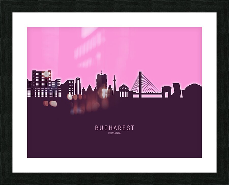 Bucharest Romania Skyline Picture Frame print