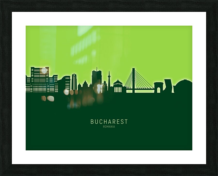 Bucharest Romania Skyline Picture Frame print
