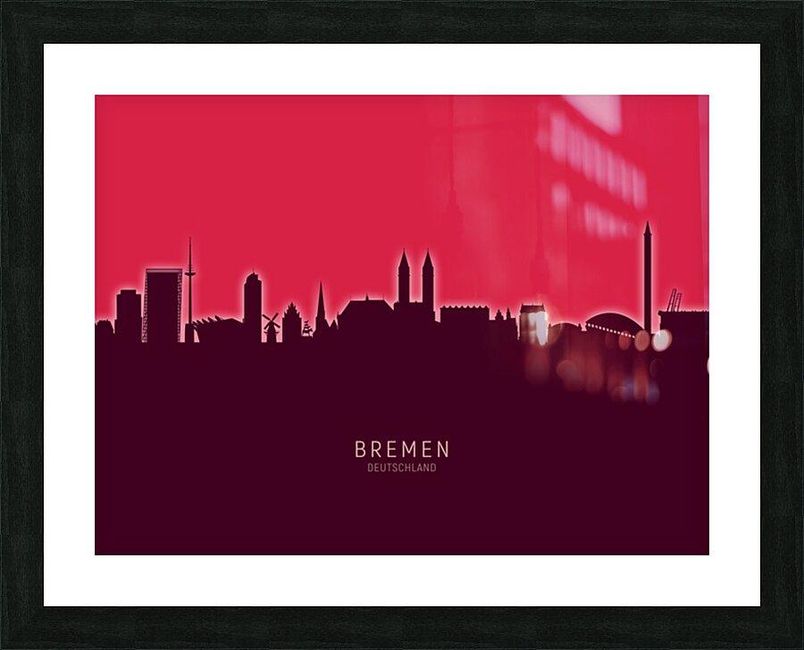 Bremen Germany Skyline Picture Frame print