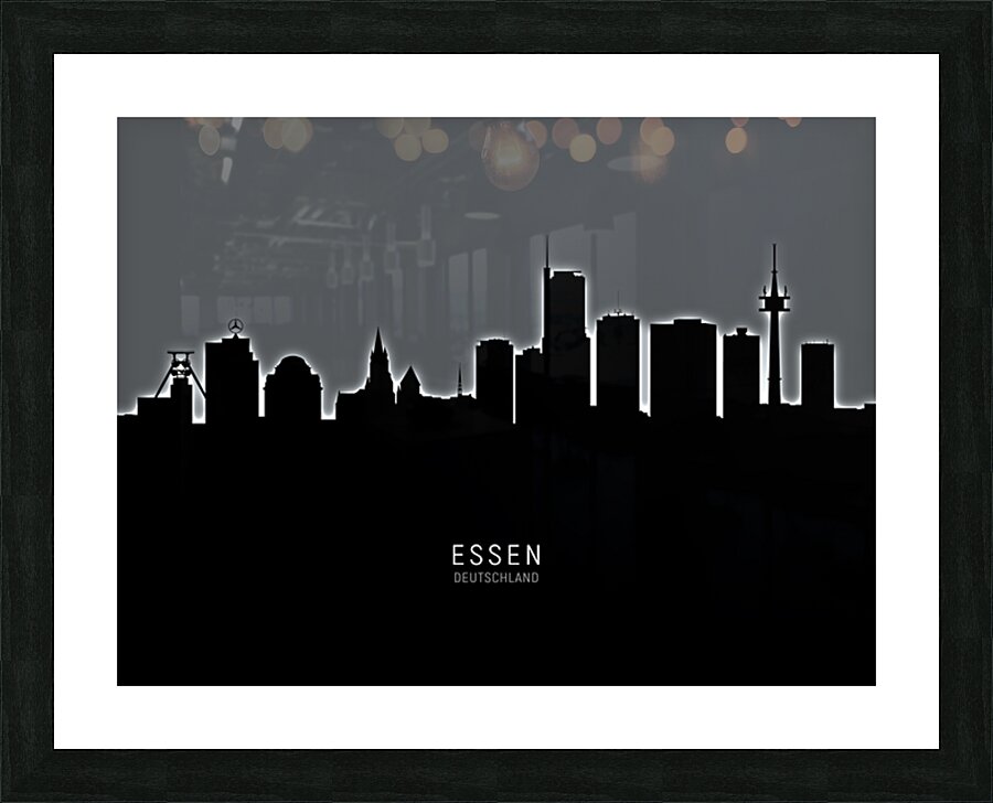 Essen Germany Skyline Picture Frame print