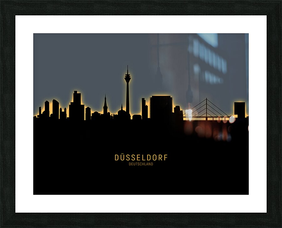Dusseldorf Germany Skyline Picture Frame print