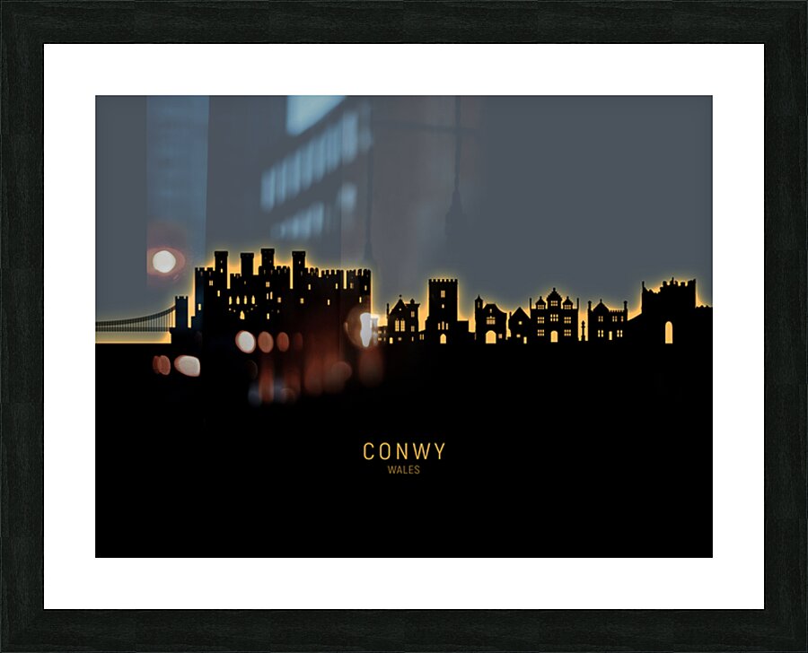 Conwy Wales Skyline Picture Frame print