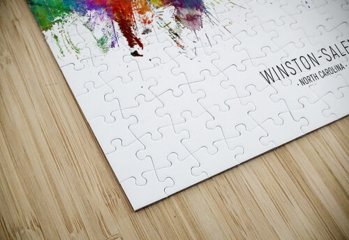 Winston-Salem North Carolina Skyline Michael Tompsett puzzle