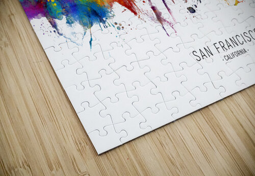 San Francisco California Skyline Michael Tompsett puzzle