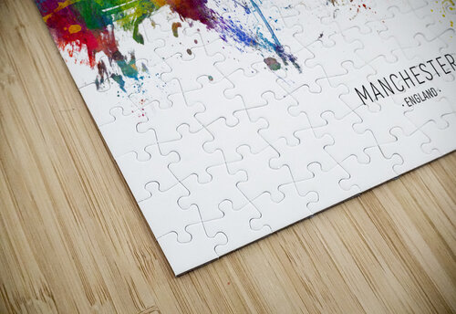 Manchester England Skyline Michael Tompsett puzzle