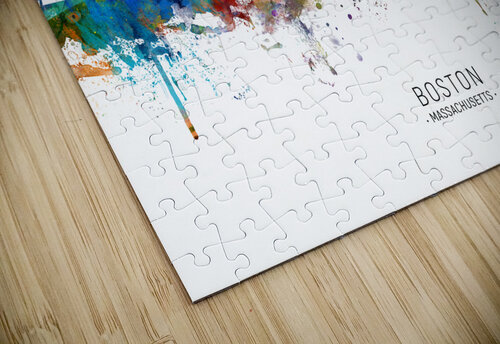 Boston Massachusetts Skyline Michael Tompsett puzzle