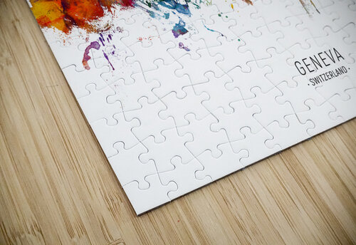 Geneva Switzerland Skyline Michael Tompsett puzzle