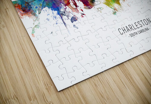 Charleston South Carolina Skyline Michael Tompsett puzzle
