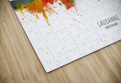 Lausanne Switzerland Skyline Michael Tompsett puzzle