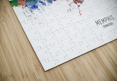 Memphis Tennessee Skyline Michael Tompsett puzzle