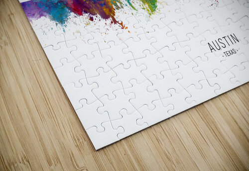 Austin Texas Skyline Michael Tompsett puzzle