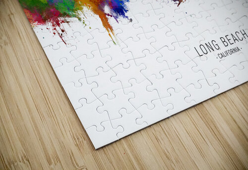 Long Beach California Skyline Michael Tompsett puzzle