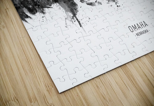 Omaha Nebraska Skyline Michael Tompsett puzzle
