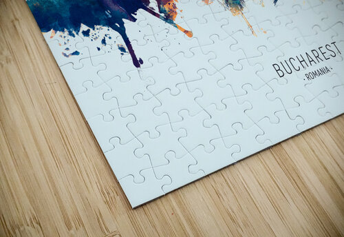 Bucharest Romania Skyline Michael Tompsett puzzle