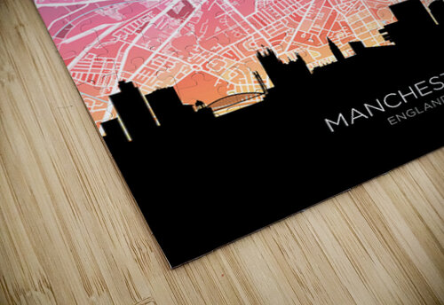 Manchester Skyline Map Michael Tompsett puzzle