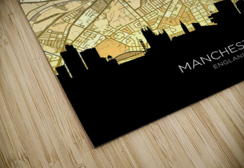 Manchester Skyline Map Michael Tompsett puzzle