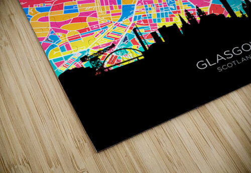Glasgow Skyline Map Michael Tompsett puzzle