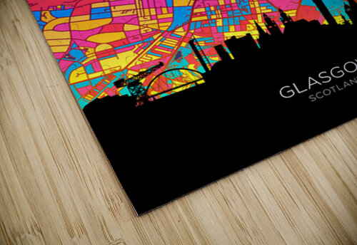 Glasgow Skyline Map Michael Tompsett puzzle