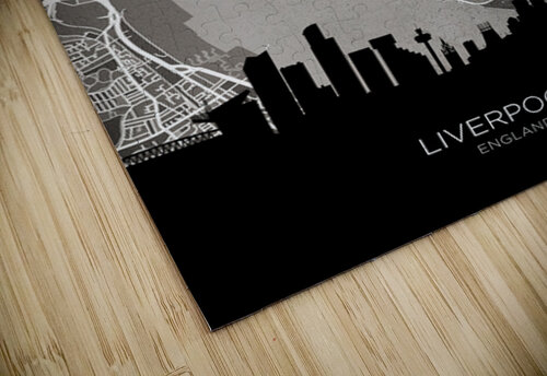 Liverpool Skyline Map Michael Tompsett puzzle