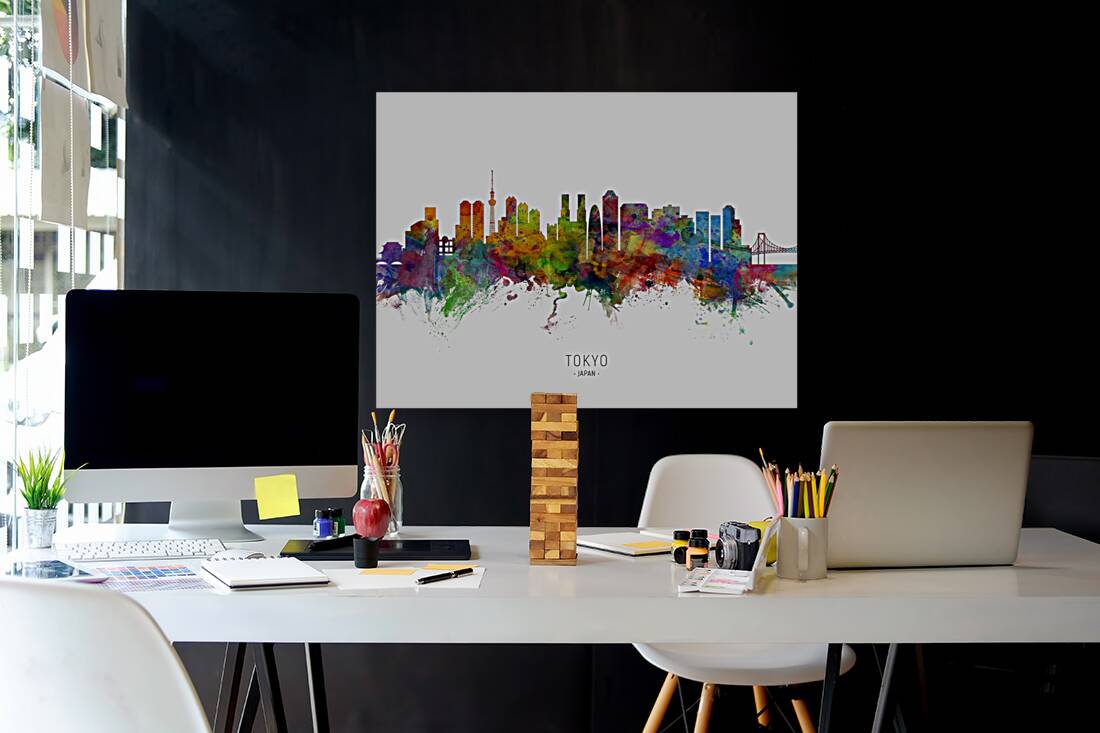 Tokyo Japan Skyline Reproduction