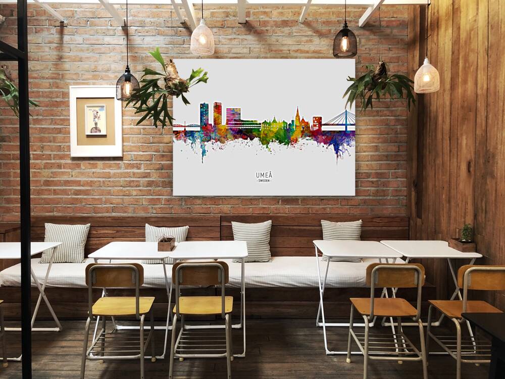 Umea Sweden Skyline Reproduction